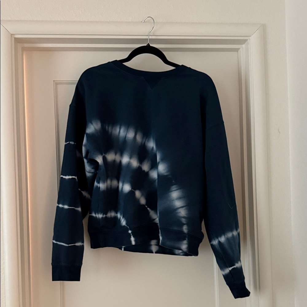 Shibori Fleece Roark Dark Blue Tie-Dye Women's sweatshirt xl